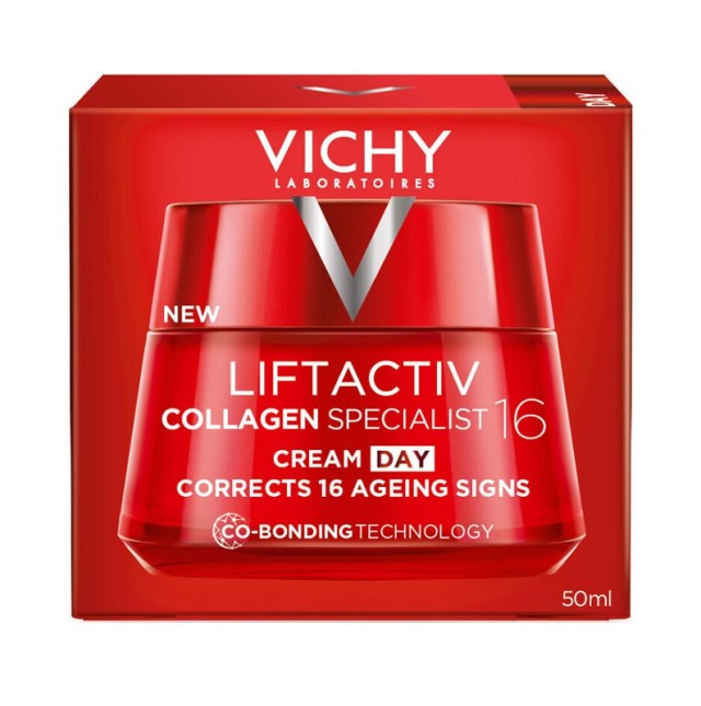 Vichy Liftactiv Collagen Specialist 16 Αντιγηραντική Κρέμα Προσώπου Ενισχύει το Κολλαγόνο & Διορθώνει 16 Σημάδια Γήρανσης 50ml