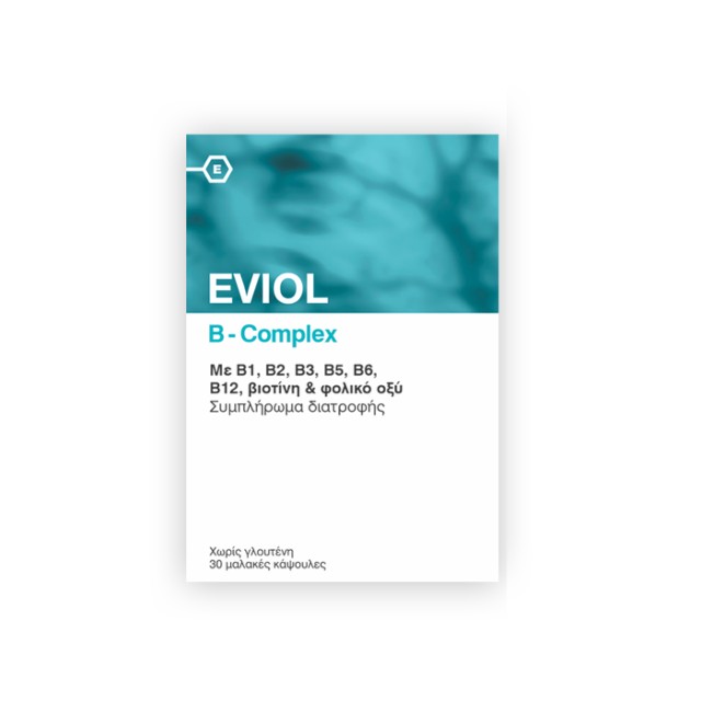 Eviol B-Complex Φυσιολογική Λειτουργία Νευρικού Συστήματος 30Soft Caps