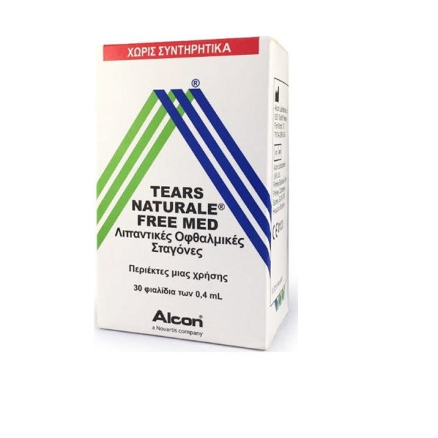 Alcon Tears Naturale Free Med Λιπαντικές Οφθαλμικές Σταγόνες 30x0.4ml
