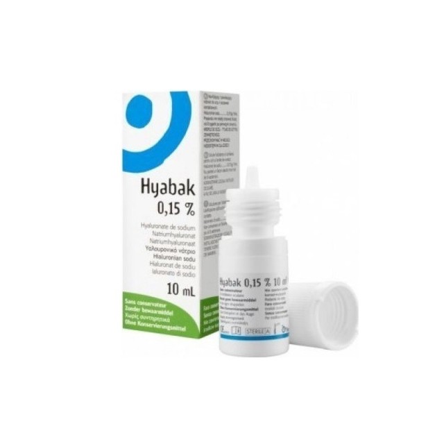 Thea Synapsis Hyabak Eye Solution 0.15% Ενυδατικό & Λιπαντικό Διάλυμα 10ml