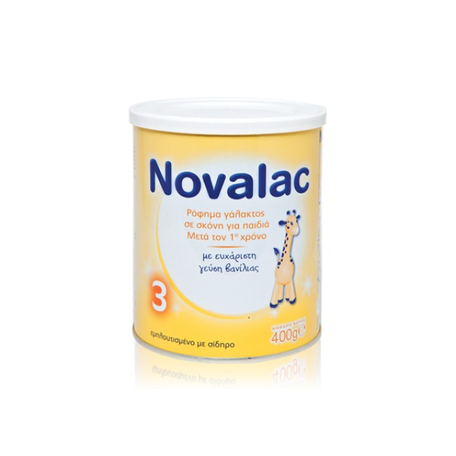 Novalac 3 Ρόφημα Γάλακτος σε Σκόνη για Παιδιά Μετά τον 1ο Χρόνο 400g
