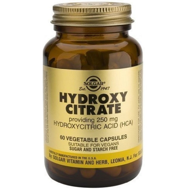 Solgar Hydroxy Citrate Υδροκιτρικό Οξύ  250mg 60Veg. Caps