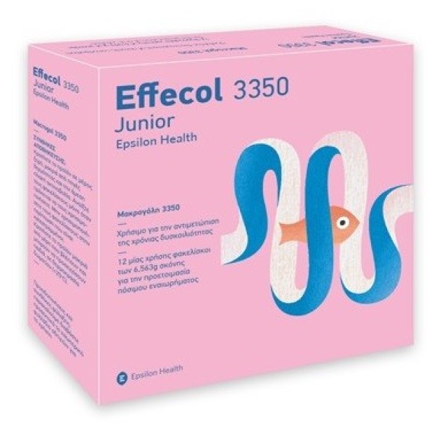 Effecol Junior 3350 Αντιμετώπιση Χρόνιας Δσκοιλιότητας για Παιδιά 2 Ετών και Άνω 12Sach.