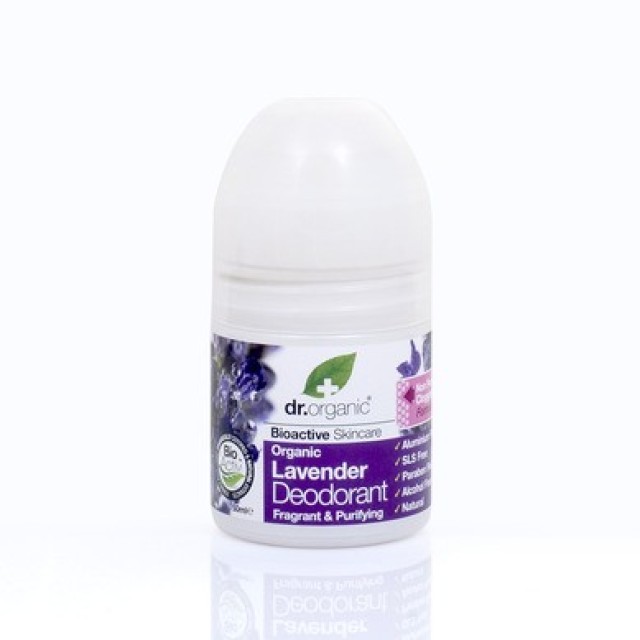 Dr.Organic Lavender Roll-On Αποσμητικό με Βιολογική Λεβάντα 50ml