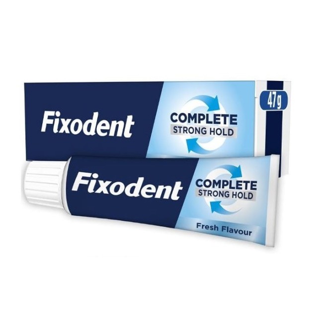 Fixodent Complete Strong Hold Στερεωτική Κρέμα Τεχνητής Οδοντοστοιχίας με Απαλή Γεύση Μέντας 47gr