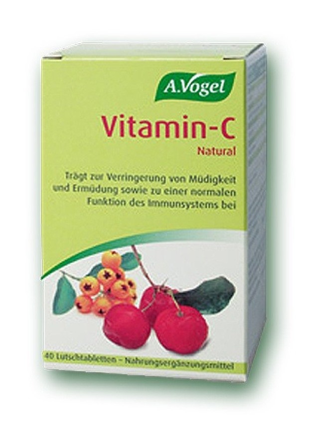 A.Vogel Vitamin-C Natural Βιολογική Βιταμίνη C από Φρέσκια Ασερόλα 40Chew. Tabs
