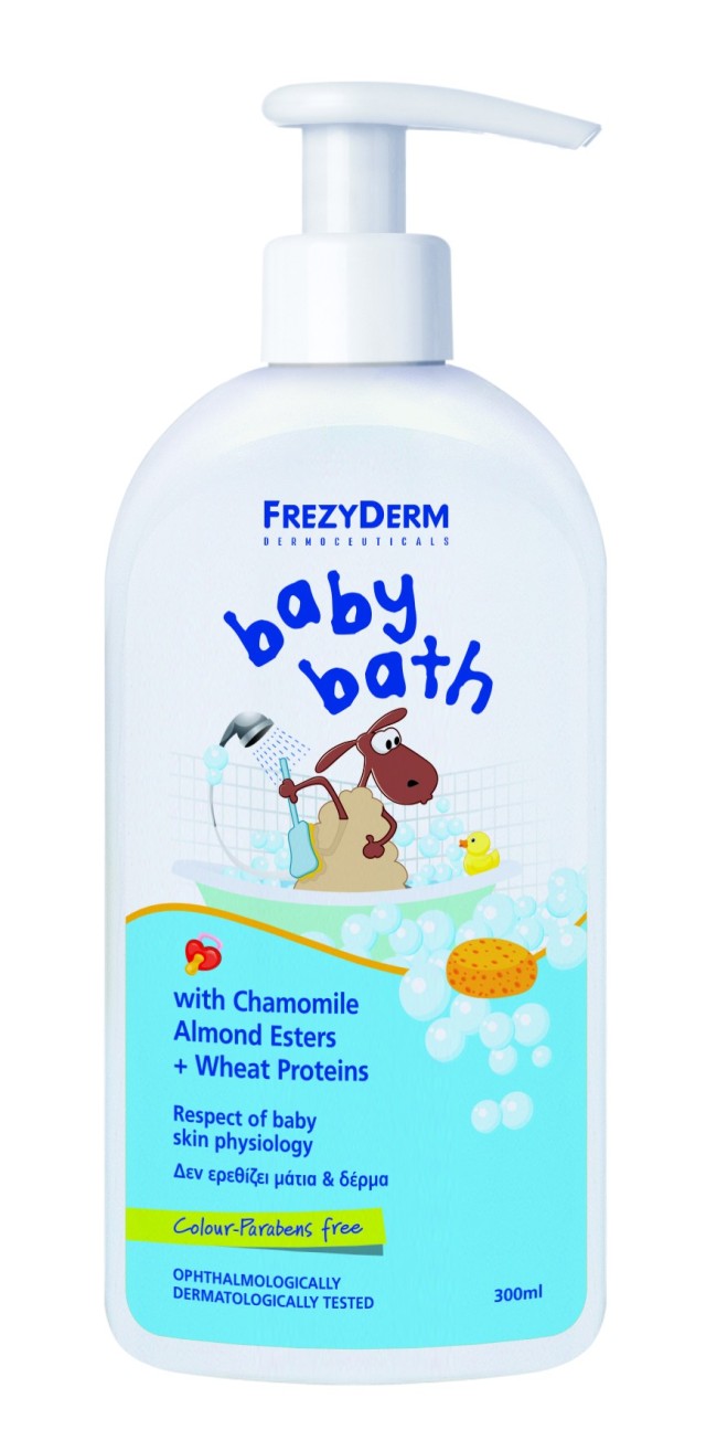 FrezyDerm Baby Bath Απαλό Βρεφικό Αφρόλουτρο 300ml