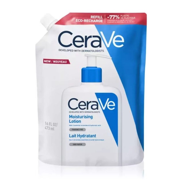 CeraVe Moisturising Lotion Refill Ενυδατικό Γαλάκτωμα για Πρόσωπο-Σώμα Ξηρό-Πολύ Ξηρό Δέρμα (Ανταλλακτικό) 473ml