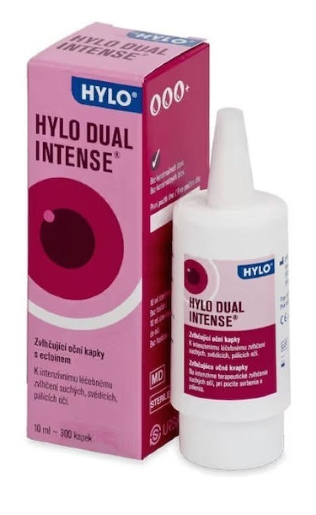 Hylo Dual Intense Οφθαλμικές Σταγόνες για Εντατική Θεραπευτική Λίπανση 10ml