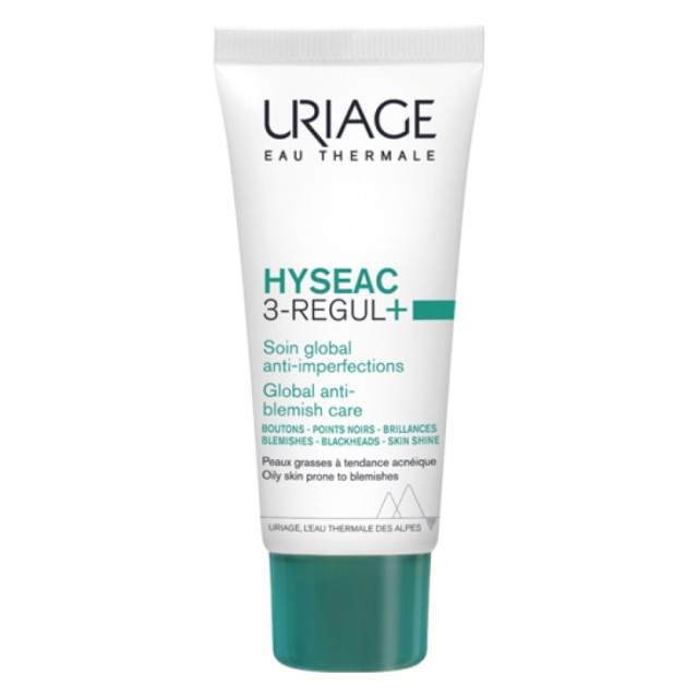 Uriage Hyseac 3-Regul Global Skincare Κρέμα Προσώπου Κατά των Ατελειών για Δέρμα με Τάση Ακμής 40ml