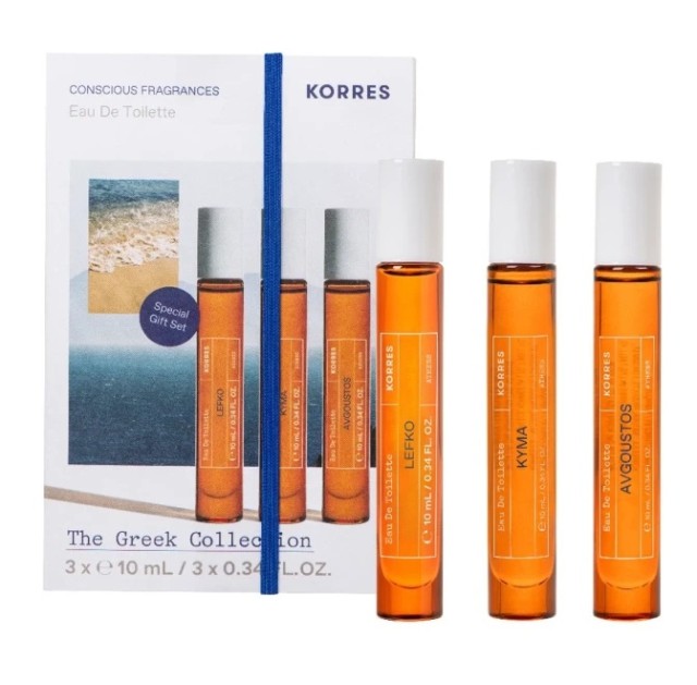 Korres Promo Eau De Toilette Πακέτο Αρωμάτων με Lefko 10ml, Kyma 10ml και Avgoustos 10ml