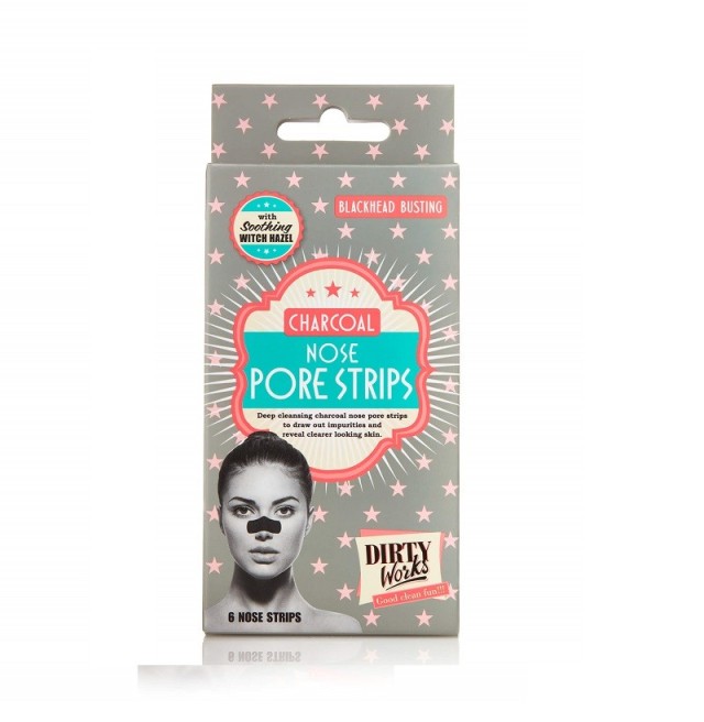 Dirty Works Charcoal Nose Pore Strips 6 τεμ.