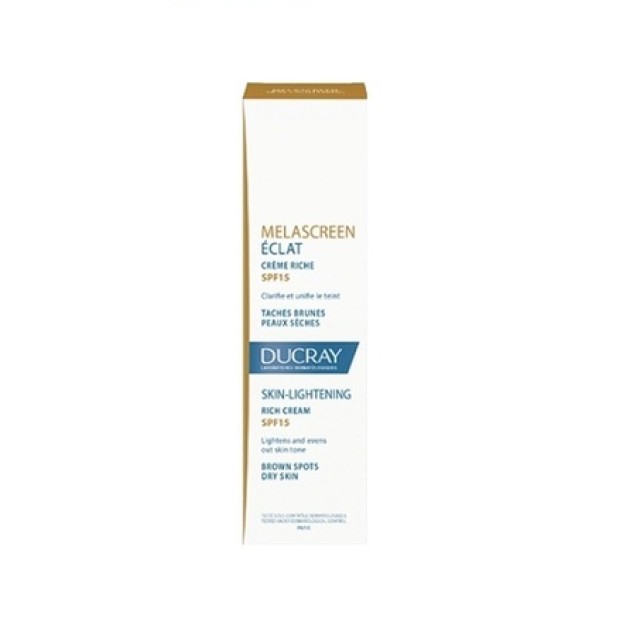 Ducray Melascreen Eclat Creme Riche spf 15 Κρέμα Πλούσιας Υφής για Κηλίδες , 40ml