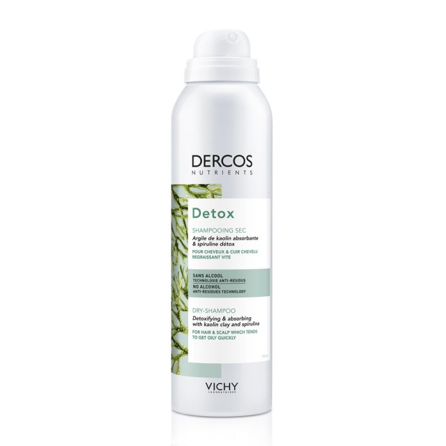 Vichy Dercos Nutrients Detox Dry Shampooing Sec Ξηρό Σαμπουάν Χωρίς Λούσιμο 150ml