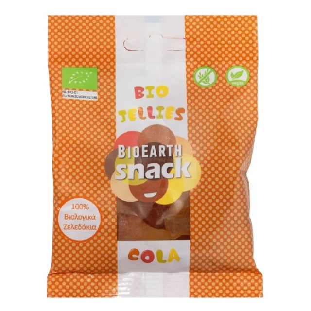 Bioearth Bio Jellies Βιολογικά Ζελεδάκια με Γεύση Cola 55gr