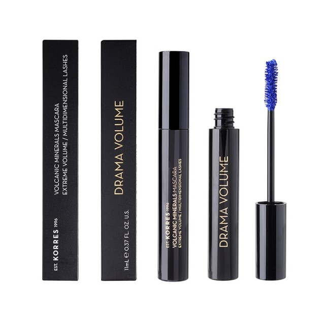 Korres Black Volcanic Minerals Drama Volume Mascara 03 Bright Blue-Μπλε