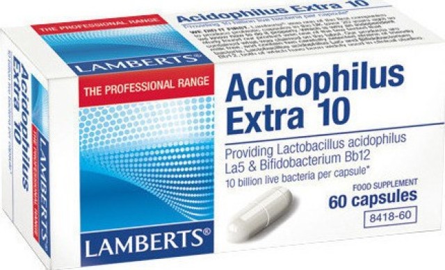 Lamberts Acidophilus Extra 10 Προβιοτικό Σκεύασμα 60 Capsules