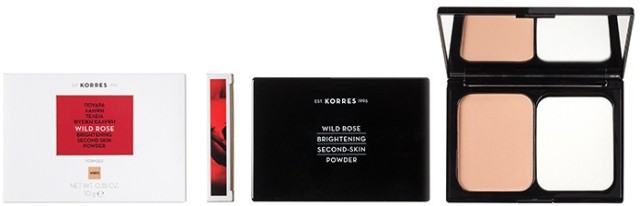 Korres Wild Rose Brightening Second Skin Powder WRP3 Άγριο Τριαντάφυλλο Πούδρα 10gr