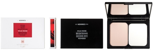 Korres Wild Rose Brightening Second Skin Powder WRP1 Άγριο Τριαντάφυλλο Πούδρα 10gr