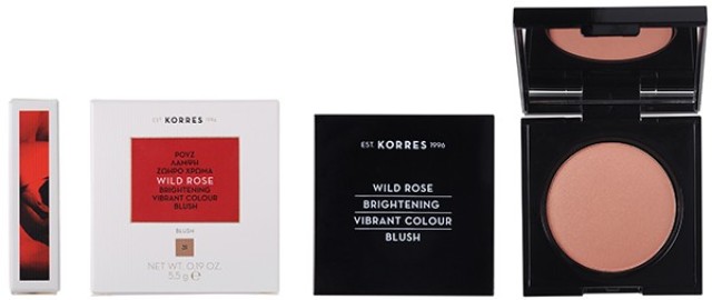 Korres Wild Rose Brightening Vibrant Colour Blush No.31 Άγριο Τριαντάφυλλο Ρουζ 5.5gr