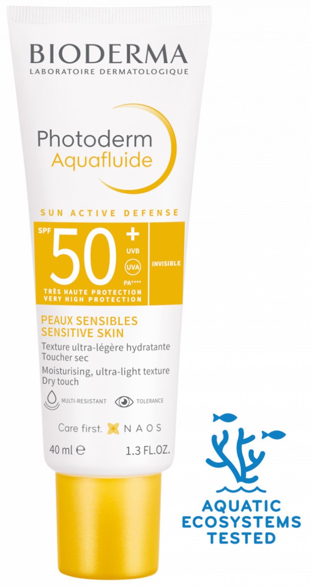Bioderma Photoderm Aquafluide SPF50 Λεπτόρρευστη Αντηλιακή Κρέμα για Ευαίσθητες Επιδερμίδες 40ml