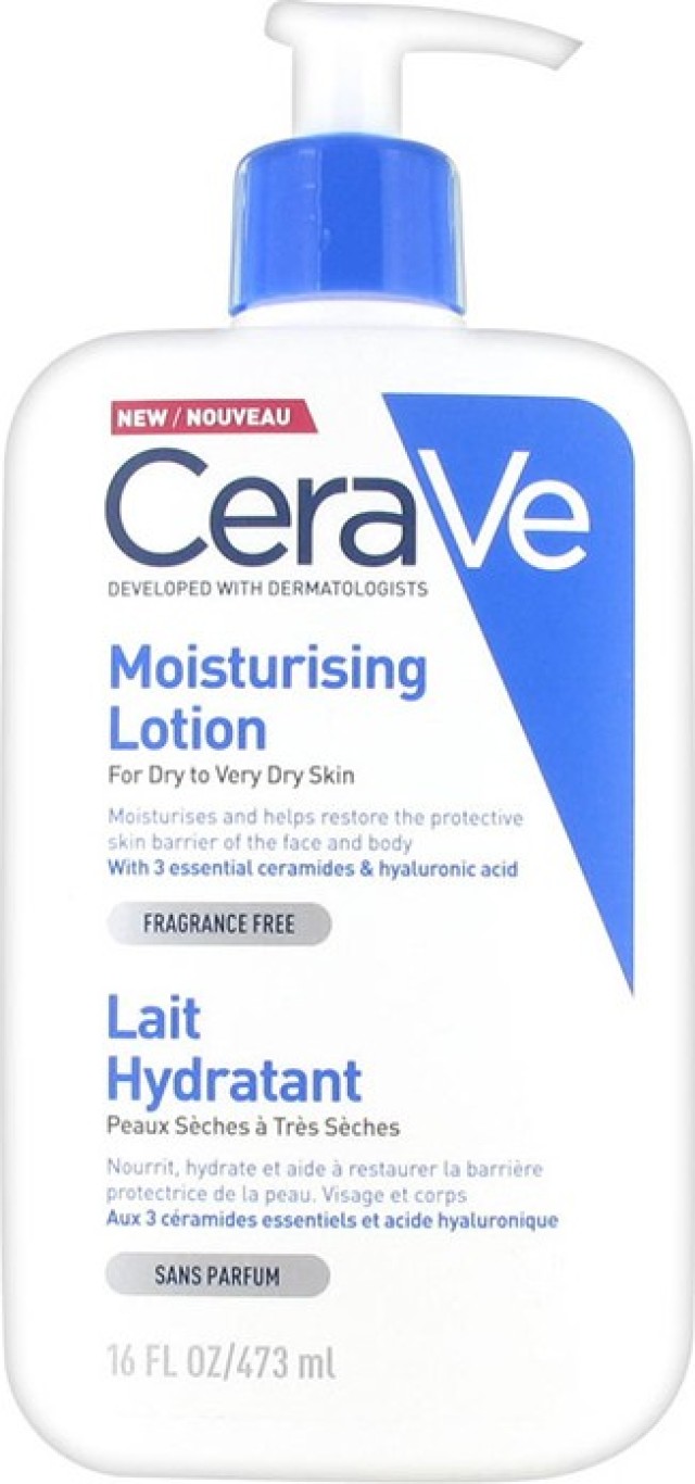 CeraVe Ενυδατικό Γαλάκτωμα για Πρόσωπο Σώμα 473ml