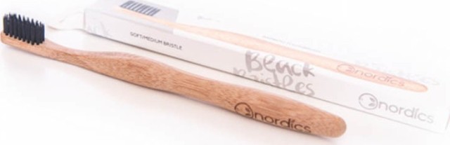 Nordics Bamboo Charcoal Οδοντόβουρτσα Λεύκανσης με Μαύρες Ίνες