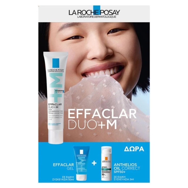 La Roche Posay Promo Effaclar Duo+Μ Cream Επανορθωτική Κρέμα 40ml & Δώρο Effaclar Gel 50ml & Anthelios Oil Correct 3ml
