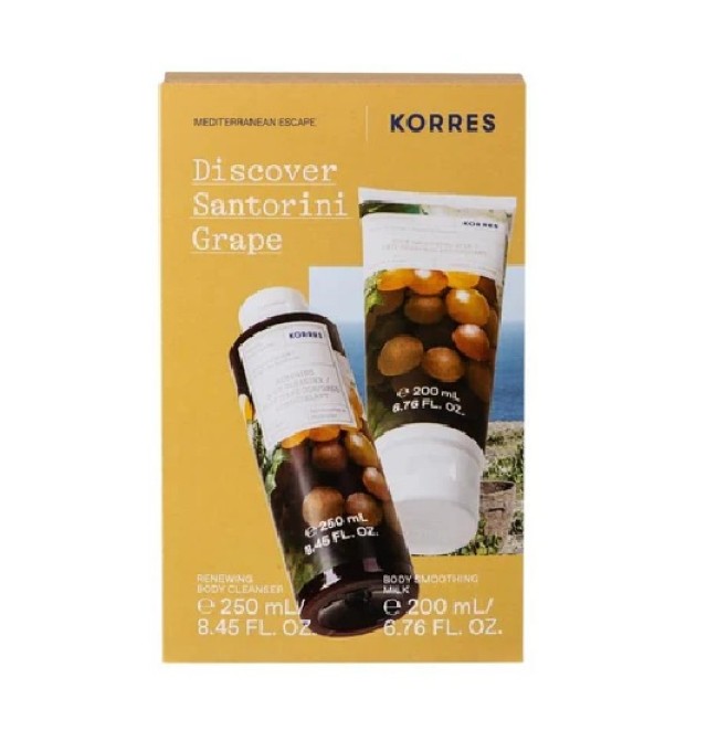 Korres Discover Santorini Αμπέλι Σαντορίνης Αφρόλουτρο 250ml & Γαλάκτωμα Σώματος 200ml