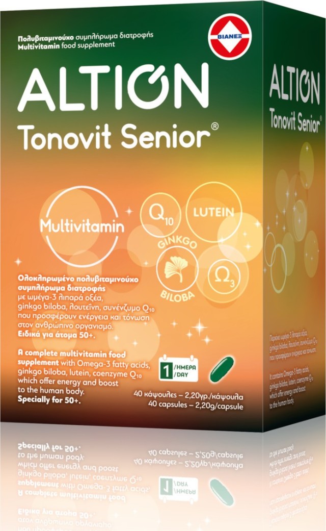 Altion Tonovit Senior - Πολυβιταμινούχο Συμπλήρωμα Διατροφής 40 κάψουλες
