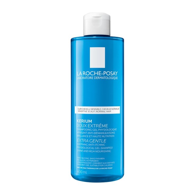 La Roche Posay Kerium Extra Gentle Gel Shampoo Σαμπουάν Κατά της Πιτυρίδας για Κανονικά Μαλλιά  400ml