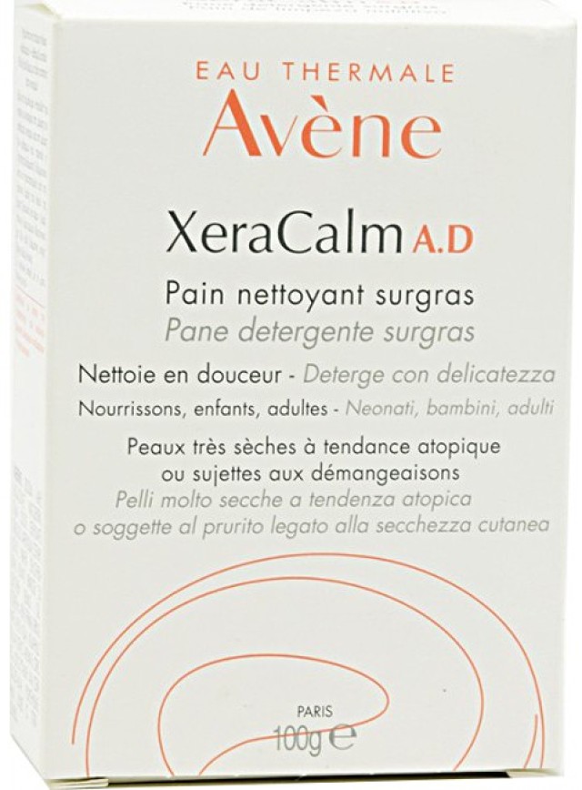 Avene XeraCalm A.D. Υπερλιπαντική Στερεά Πλάκα Σαπουνιού 100gr