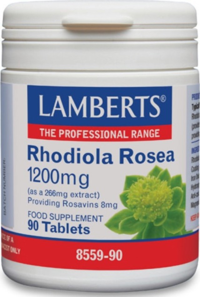 Lamberts Τιτλοδοτημένο Εκχύλισμα Rhodiola Rosea 1200mg 90Tabs