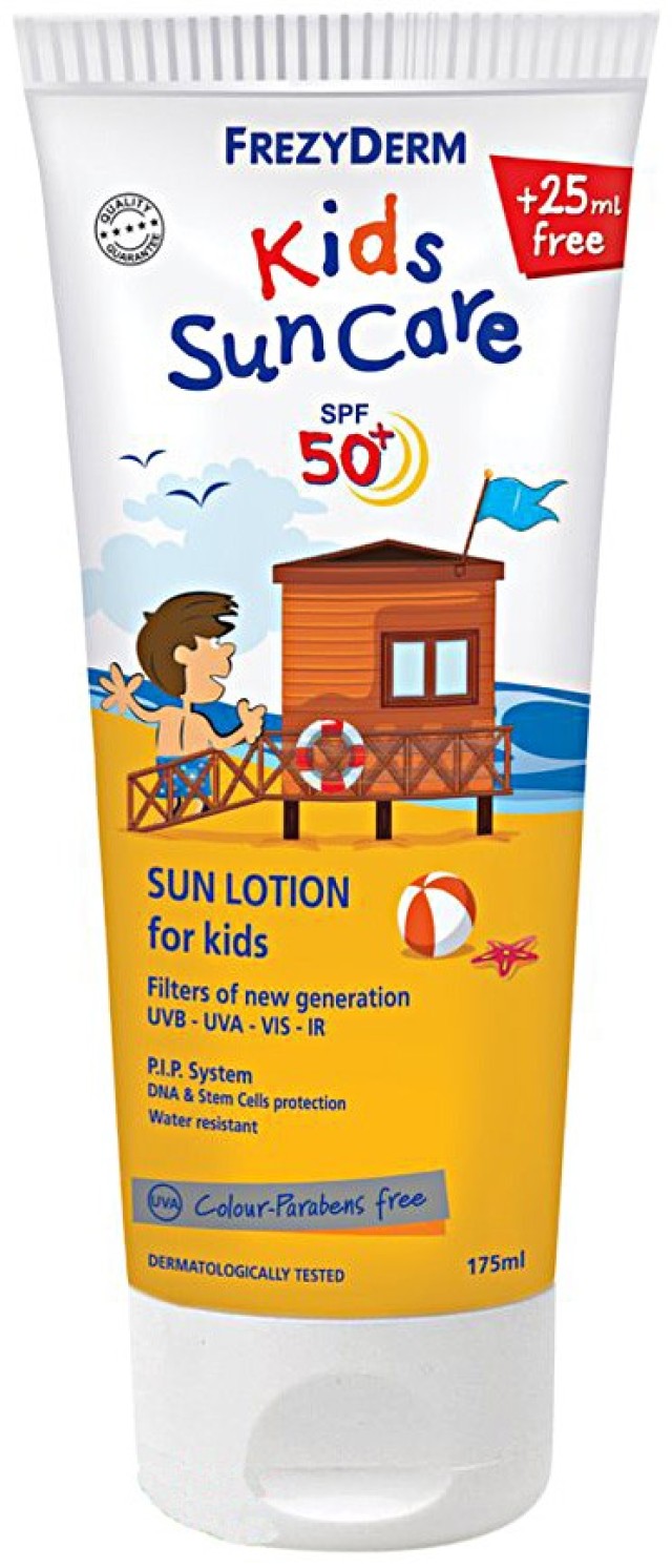 Frezyderm Kids Suncare SPF50+ Παιδικό Αντηλιακό Γαλάκτωμα για Πρόσωπο & Σώμα 175ml