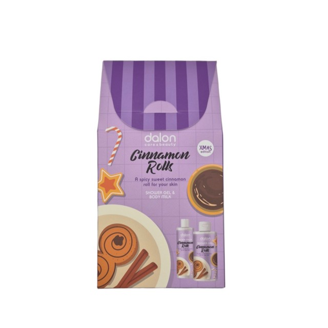 Dalon Care & Beauty Cinnamon Rolls Promo Shower Gel 300ml & Body Milk 200ml Πακέτο με Αφρόλουτρο και Γαλάκτωμα Σώματος με Άρωμα Κανέλλας