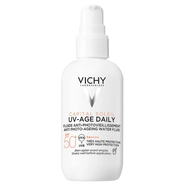 Vichy Capital Soleil Uv-Age Daily spf50+ Λεπτόρευστο Αντηλιακό κατά της Φωτογήρανσης 80ml