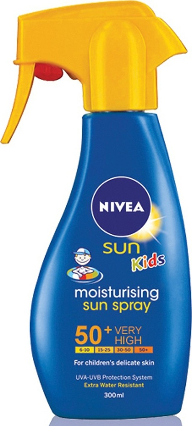 Nivea Sun Kids Παιδικό Αντιηλιακό Σπρέι Για Πρόσωπο/Σώμα Spf50+ 300ml