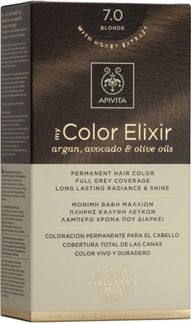 Apivita My Color Elixir Βαφή Μαλλιών 7.0 Φυσικό Ξανθό