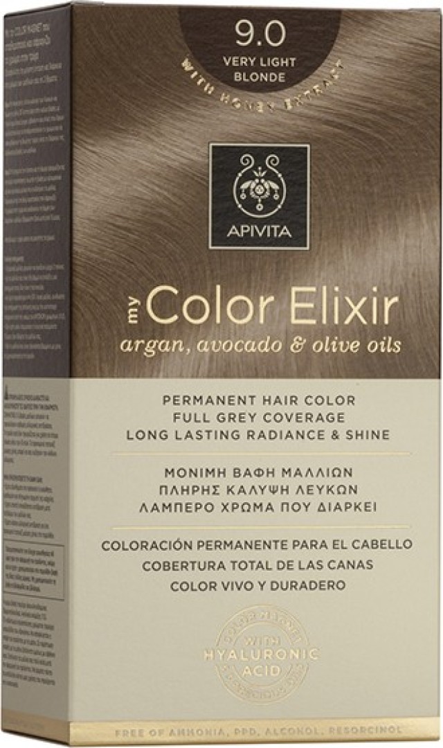 Apivita My Color Elixir Βαφή Μαλλιών 9.0 Ξανθό Πολύ Ανοιχτό