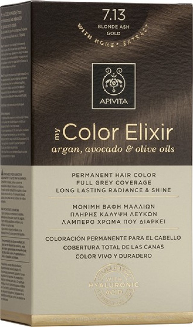 Apivita My Color Elixir Βαφή Μαλλιών 7.13 Ξανθό Σαντρέ Μελί
