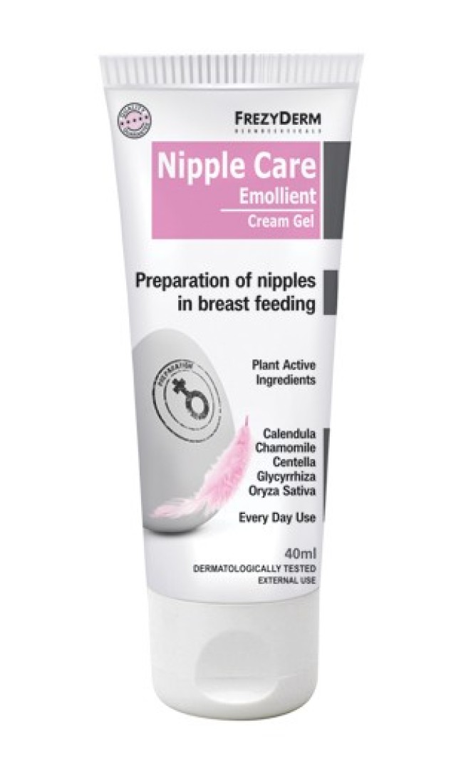 FrezyDerm Nipple Care Emollient Cream-Gel Κρέμα Περιποίησης Θηλών και Προετοιμασίας 40ml