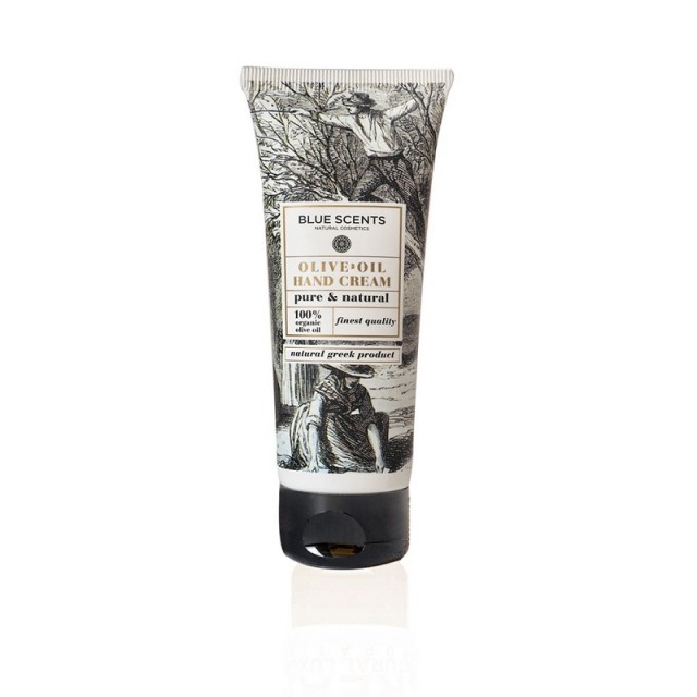 Blue Scents Hand Cream Olive Oil Ενυδατική Κρέμα Χεριών με Αρωματικές Νότες Αγιόκλημα, Αμύγδαλο και Musk 75ml