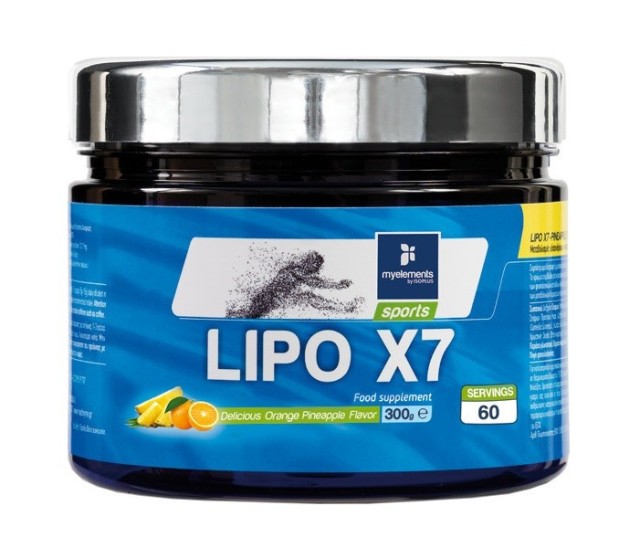 MyElements Lipo X7 Orange-Pineapple Powder  Ενίσχυση του Μεταβολισμού & Αύξηση των Καύσεων 300gr