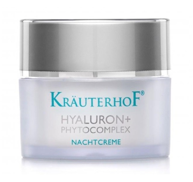 Krauterhof Hyaluron+ Phytocomplex Night - Πλούσια Ενυδατική Κρέμα Νύχτας Με Υαλουρονικό Οξύ και Φυσικά Εκχυλίσματα 50ml