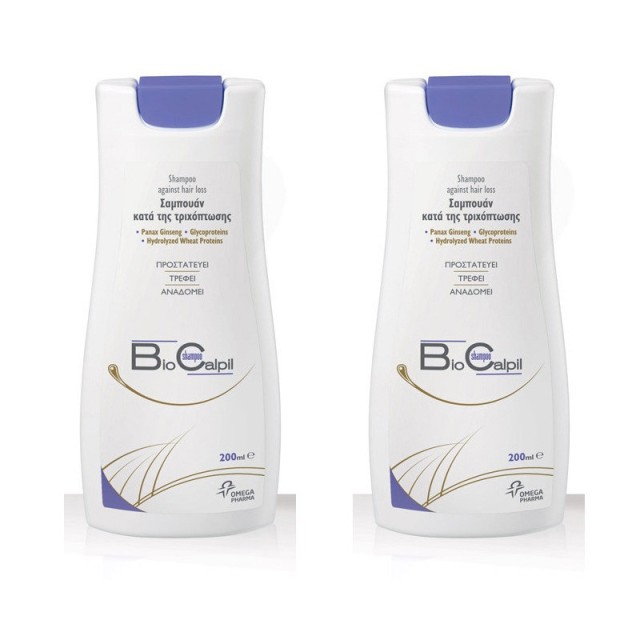 Omega Pharma Biocalpil Shampoo 200ml Σαμπουάν κατά της Τριχόπτωσης 1 + 1