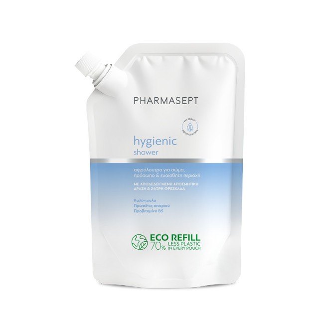 Pharmasept Hygienic Shower (Refill) - Αφρόλουτρο για Πρόσωπο & Σώμα & Ευαίσθητη Περιοχή (Ανταλλακτικό) 900ml