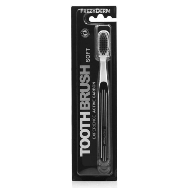 Frezyderm Toothbrush Experience Active Carbon Soft Μαλακή Οδοντόβουρτσα με Ίνες Ενεργού Άνθρακα 1τμχ