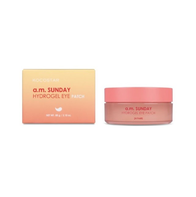 Kocostar a.m. Sunday Hydrogel Eye Patch Επιθέματα Υδρογέλης με Θαλάσσιο Κολλαγόνο για Άμεση Αναζωογόνηση της Περιοχής των Ματιών 48τμχ