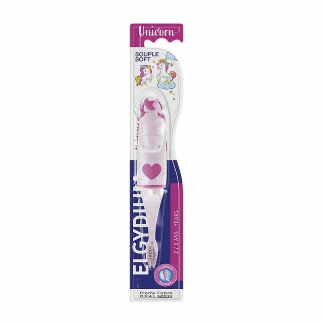 Elgydium Kids Unicorn Soft Παιδική Οδοντόβουρτσα 2-6 Χρονών 1τμχ
