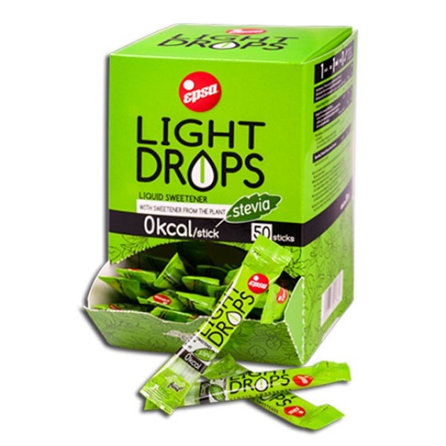 ΕΨΑ Light Sticks Γλυκαντικό με Στέβια 50 τεμάχια